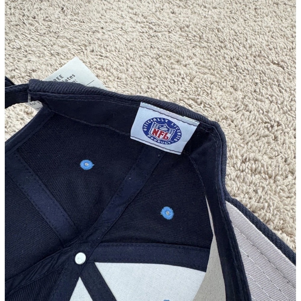 Tennessee Titans Hat Reebok Navy Core Classic 3D Logo StrapBack Vtg 2000 Cap NWT - Picture 8 of 11